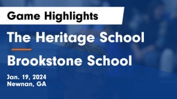 The Heritage School vs Brookstone School Game Highlights - Jan. 19, 2024