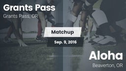 Matchup: Grants Pass High vs. Aloha  2016