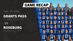 Recap: Grants Pass  vs. Roseburg  2016