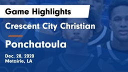 Crescent City Christian  vs Ponchatoula  Game Highlights - Dec. 28, 2020