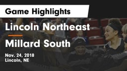 Lincoln Northeast  vs Millard South  Game Highlights - Nov. 24, 2018