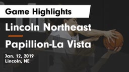 Lincoln Northeast  vs Papillion-La Vista  Game Highlights - Jan. 12, 2019