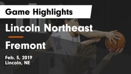 Lincoln Northeast  vs Fremont  Game Highlights - Feb. 5, 2019