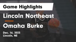 Lincoln Northeast  vs Omaha Burke  Game Highlights - Dec. 16, 2023