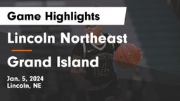 Lincoln Northeast  vs Grand Island  Game Highlights - Jan. 5, 2024