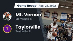 Recap: Mt. Vernon  vs. Taylorville  2022