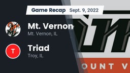 Recap: Mt. Vernon  vs. Triad  2022