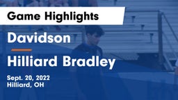 Davidson  vs Hilliard Bradley  Game Highlights - Sept. 20, 2022