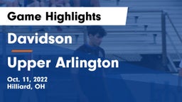 Davidson  vs Upper Arlington  Game Highlights - Oct. 11, 2022