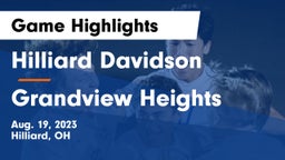 Hilliard Davidson  vs Grandview Heights  Game Highlights - Aug. 19, 2023