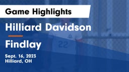 Hilliard Davidson  vs Findlay  Game Highlights - Sept. 16, 2023