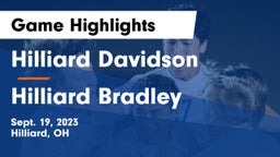 Hilliard Davidson  vs Hilliard Bradley  Game Highlights - Sept. 19, 2023