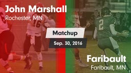 Matchup: John Marshall vs. Faribault  2016
