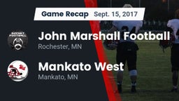 Recap: John Marshall Football vs. Mankato West  2017