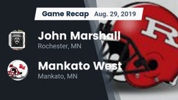 Recap: John Marshall  vs. Mankato West  2019