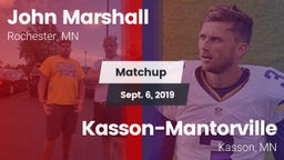 Matchup: John Marshall vs. Kasson-Mantorville  2019