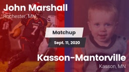 Matchup: John Marshall vs. Kasson-Mantorville  2020