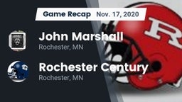 Recap: John Marshall  vs. Rochester Century  2020