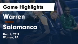 Warren  vs Salamanca  Game Highlights - Dec. 6, 2019