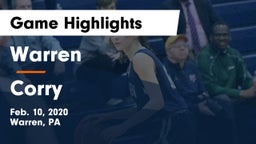 Warren  vs Corry  Game Highlights - Feb. 10, 2020