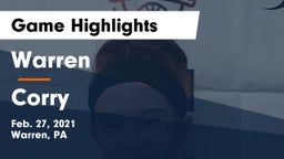 Warren  vs Corry  Game Highlights - Feb. 27, 2021
