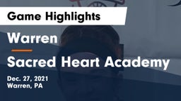 Warren  vs Sacred Heart Academy Game Highlights - Dec. 27, 2021