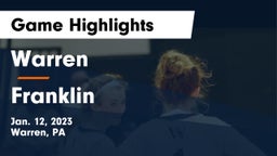 Warren  vs Franklin  Game Highlights - Jan. 12, 2023