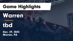 Warren  vs tbd Game Highlights - Dec. 29, 2023