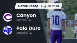 Recap: Canyon  vs. Palo Duro  2018