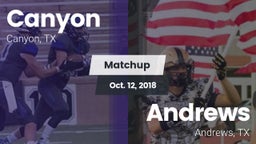 Matchup: Canyon  vs. Andrews  2018