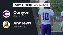 Recap: Canyon  vs. Andrews  2018