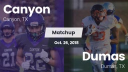 Matchup: Canyon  vs. Dumas  2018
