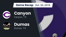 Recap: Canyon  vs. Dumas  2018