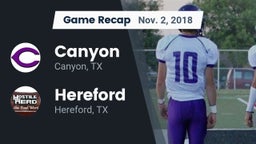 Recap: Canyon  vs. Hereford  2018