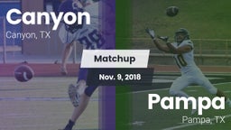Matchup: Canyon  vs. Pampa  2018