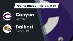 Recap: Canyon  vs. Dalhart  2019