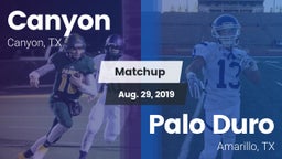 Matchup: Canyon  vs. Palo Duro  2019