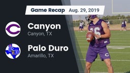 Recap: Canyon  vs. Palo Duro  2019