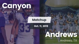 Matchup: Canyon  vs. Andrews  2019