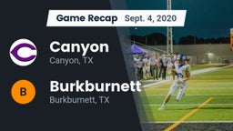 Recap: Canyon  vs. Burkburnett  2020
