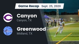 Recap: Canyon  vs. Greenwood   2020