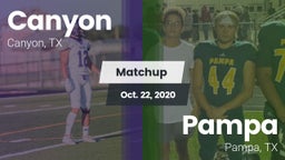 Matchup: Canyon  vs. Pampa  2020