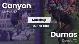 Matchup: Canyon  vs. Dumas  2020