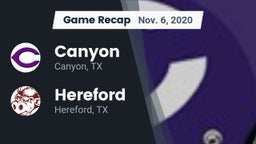 Recap: Canyon  vs. Hereford  2020