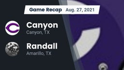 Recap: Canyon  vs. Randall  2021