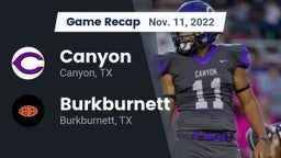 Recap: Canyon  vs. Burkburnett  2022