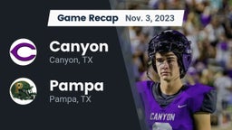 Recap: Canyon  vs. Pampa  2023