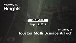 Matchup: Heights  vs. Houston Math Science & Tech  2016