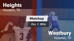 Matchup: Heights  vs. Westbury  2016