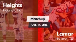 Matchup: Heights  vs. Lamar  2016